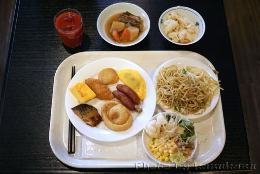 岐阜県美濃加茂市のホテルルートイン美濃加茂の朝食バイキング