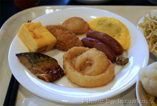岐阜県美濃加茂市のホテルルートイン美濃加茂の朝食バイキング