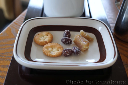 東京都世田谷区駒沢のアヂトのお茶菓子